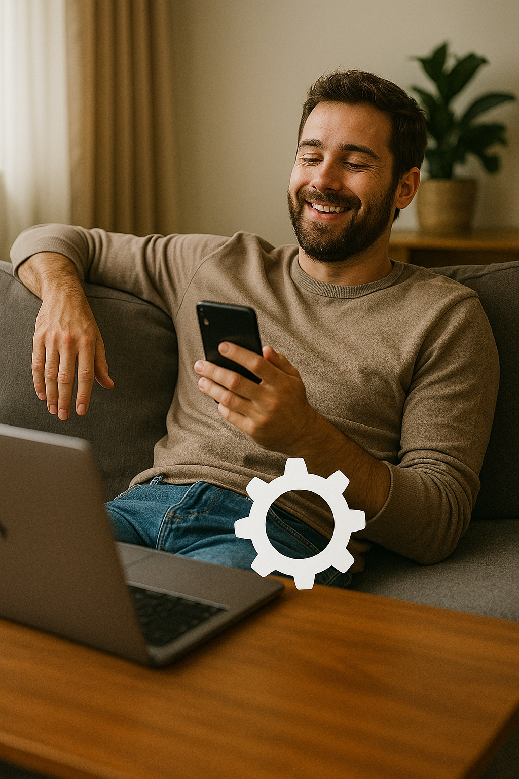 Computer screen showing an analytics dashboard with rising view curves